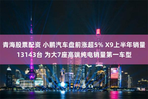 青海股票配资 小鹏汽车盘前涨超5% X9上半年销量13143台 为大7座高端纯电销量第一车型