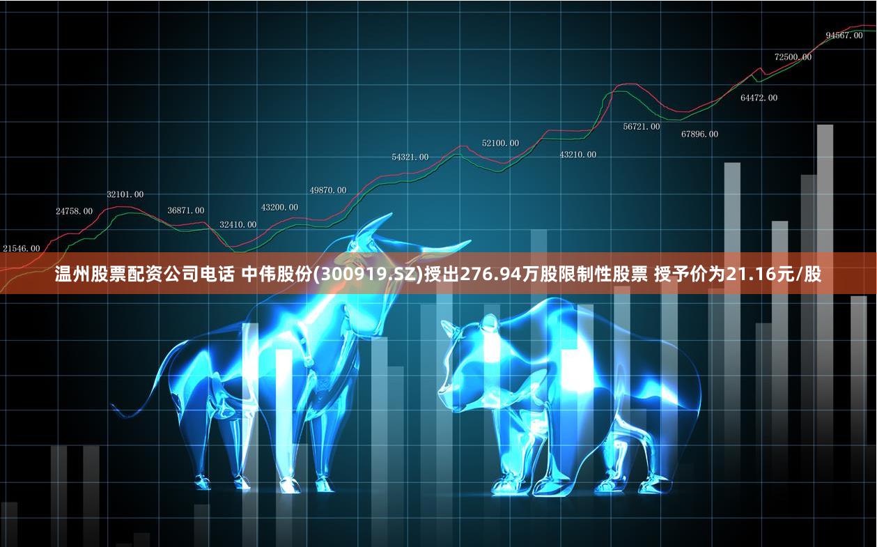 温州股票配资公司电话 中伟股份(300919.SZ)授出276.94万股限制性股票 授予价为21.16元/股