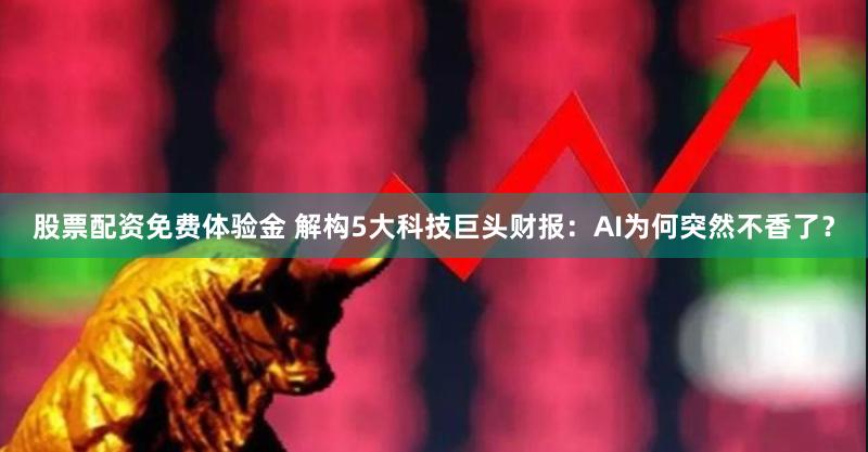 股票配资免费体验金 解构5大科技巨头财报：AI为何突然不香了？